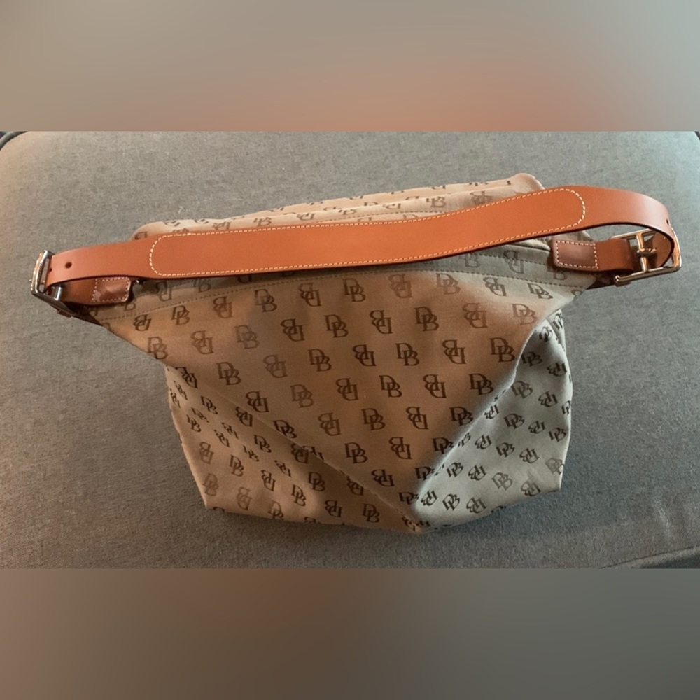 Dooney and Bourke signature logo canvas hobo purse